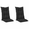vidaXL Juego de Cojines para Silla de Respaldo Alto 2 uds. Poli&eacute;ster