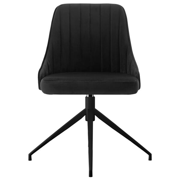 vidaXL Sillas de comedor 2 unidades terciopelo negro