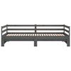 vidaXL Sof&aacute; cama extra&iacute;ble sin colch&oacute;n gris 2x(90x200) cm
