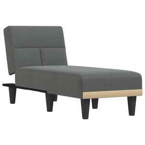 vidaXL Sof&aacute; div&aacute;n de tela gris oscuro