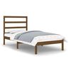 vidaXL Estructura de cama madera maciza marr&oacute;n miel 90x190 cm