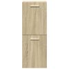 vidaXL Set de muebles de ba&ntilde;o 3 pzas madera contrachapada roble Sonoma
