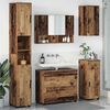 vidaXL Juego de muebles de ba&ntilde;o con caj&oacute;n 5 pcs Madera Vieja