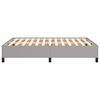 vidaXL Cama sin colchón tela gris claro 140x190 cm