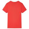 Camiseta de manga corta infantil rojo 116