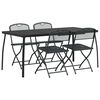 vidaXL Juego de muebles de exterior 5 uds. Gris antracita