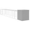 vidaXL Gallinero y corral acero galvanizado gris claro 165x1067x181 cm
