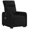 vidaXL Sill&oacute;n reclinable de masaje elevable tela negro