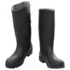 vidaXL Botas de agua negro n&uacute;mero 46 PVC