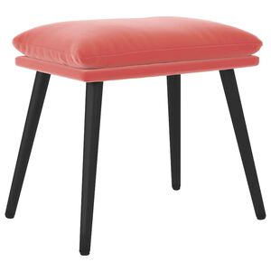 vidaXL Reposapi&eacute;s de terciopelo rosa 45x29,5x35 cm