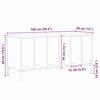 vidaXL Mueble para discos de vinilo Roble Negro 100 x 38 x 48 cm