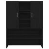 vidaXL Armario para lavadora 2 pcs Roble Negro 70,5 x 71,5 x 181,5 cm