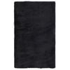 vidaXL Alfombra peluda de pelo largo NAVARRA negra 80x150 cm poli&eacute;ster