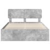 vidaXL Estructura de cama Concreto 160 x 200 cm Madera de pino macizo