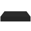 vidaXL Estantes flotantes de pared 4 uds MDF negro 23x23,5x3,8 cm