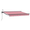vidaXL Toldo Retr&aacute;ctil El&eacute;ctrico Rojo, Blanco, Antracita 3 x 2,5 m