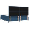 vidaXL Cama tipo Box Spring con colch&oacute;n Azul 200 x 200 cm tela