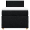 vidaXL Cama box spring con colch&oacute;n tela negro 80x200 cm