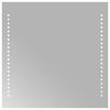 vidaXL Espejo de ba&ntilde;o LED Transparente 40 x 40 cm vidrio templado