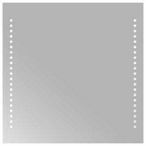 vidaXL Espejo de ba&ntilde;o LED Transparente 40 x 40 cm vidrio templado