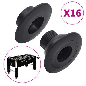 vidaXL Topes para la mesa de futbol&iacute;n barra 15,9/16 mm 16 piezas