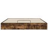 vidaXL Estructura de Cama Ottoman Roble Ahumado 203 x 160 x 25 cm