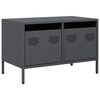 vidaXL Mueble para TV acero laminado en fr&iacute;o antracita 68x39x43,5 cm