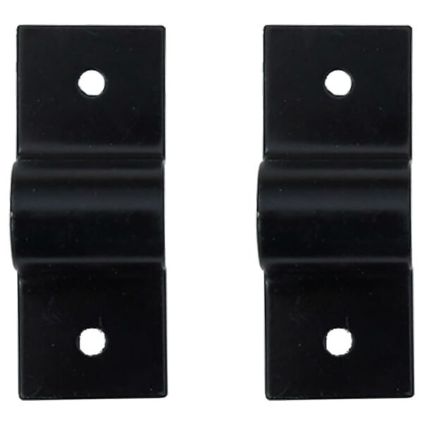 vidaXL Soporte de pared para manguera ducha de caballos acero negro