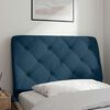 vidaXL Cabecero de cama acolchado terciopelo azul 80 cm
