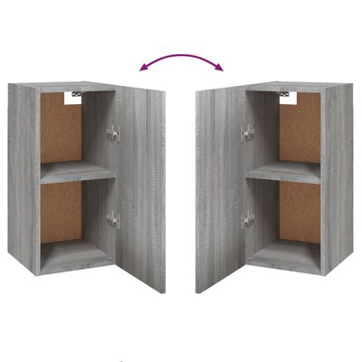 vidaXL Mueble para TV madera de ingeniería gris Sonoma 30,5x30x60 cm