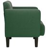 vidaXL Sill&oacute;n con reposabrazos verde oscuro 54 cm tejido de pana