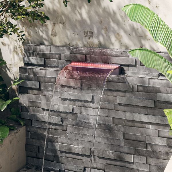vidaXL Fuente cascada con LED RGB acr&iacute;lico 45 cm