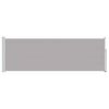 vidaXL Toldo lateral retr&aacute;ctil de jard&iacute;n gris 100x300 cm