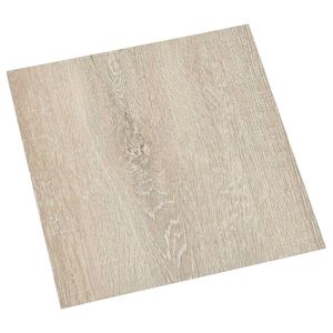 vidaXL Tablones de suelo autoadhesivos Marr&oacute;n y Beige 30,5 x 30,5 cm