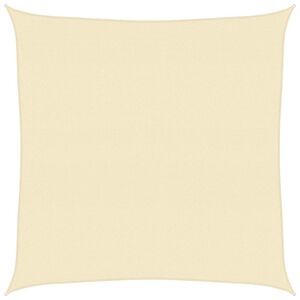 vidaXL Toldo de vela crema HDPE 160 g/m&sup2; 4,5x4,5 m