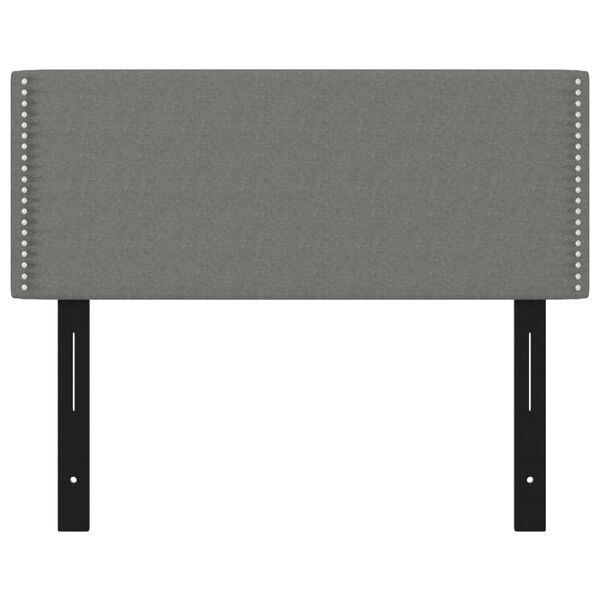 vidaXL Cabecero de tela gris oscuro 100x5x78/88 cm