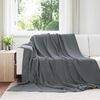 vidaXL Mantitas de Sof&aacute; 6 pcs Gris oscuro 240 x 270 cm Lana