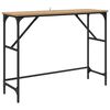vidaXL Mesa Consola Roble artisan 100 x 32 x 75 cm