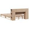 vidaXL Cama con estanter&iacute;a sin colch&oacute;n madera maciza 120x200 cm