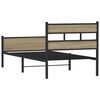 vidaXL Estructura de cama sin colchón madera roble Sonoma 75x190 cm