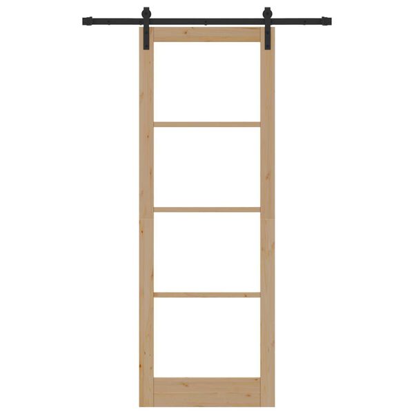 vidaXL Puerta Corredera ORKDAL Natural 83 x 232 cm