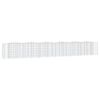vidaXL Arriate de gaviones forma arco hierro galvanizado 600x50x100cm