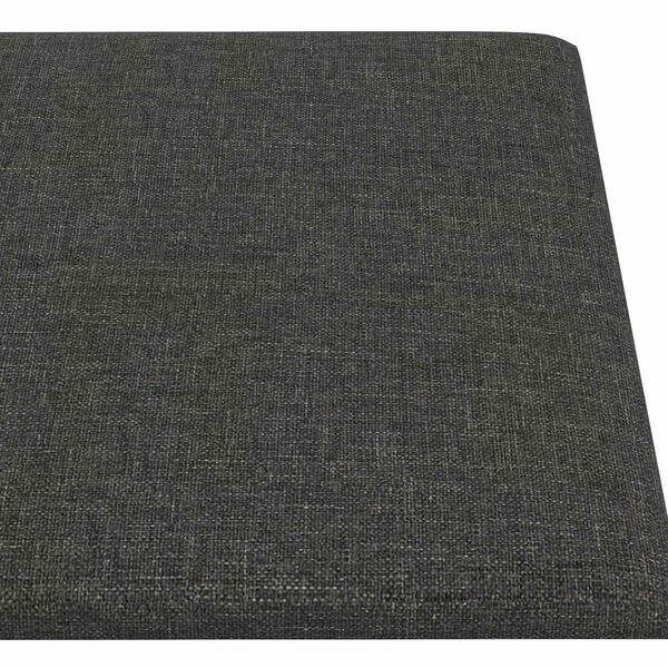 vidaXL Cabecero de Pared 12 pcs Gris oscuro 90 x 15 cm tela