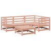 vidaXL Juego de sof&aacute;s de jard&iacute;n 5 pzas madera maciza de abeto Douglas