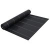 vidaXL Estera de control de malezas y ra&iacute;ces PP negro 1x10 m