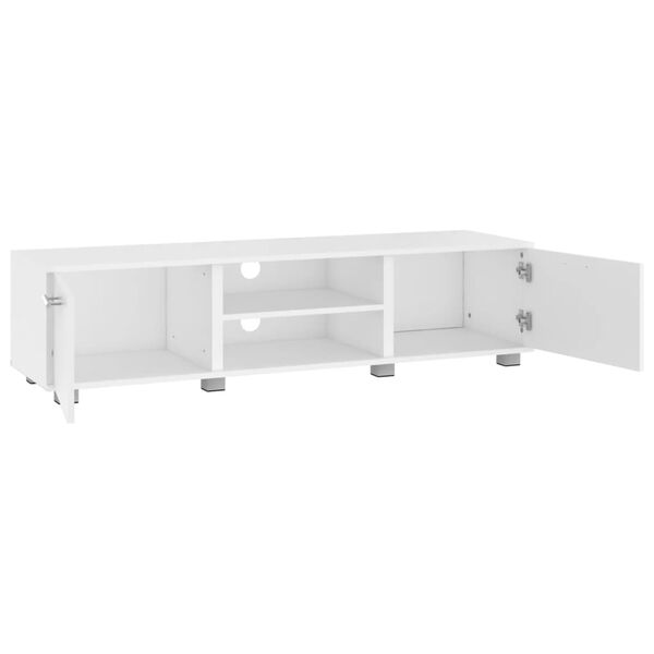 vidaXL Mueble para TV madera de ingenier&iacute;a blanco 140x40x35 cm