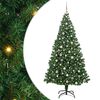 vidaXL &Aacute;rbol de Navidad artificial Verde 240 cm PVC y Acero y Pl&aacute;stico