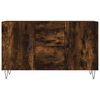 vidaXL Aparador madera de ingenier&iacute;a roble ahumado 100x36x60 cm
