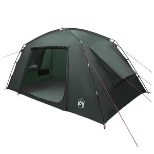 vidaXL Tienda Caba&ntilde;a Verde militar 400 x 210 x 180 cm Poli&eacute;ster
