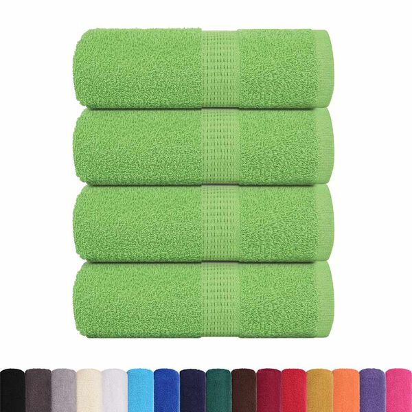 vidaXL Toallas de mano FROGN 4 uds verde manzana 30x30 cm 360 g/m&sup2;